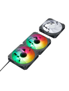 Abysm Gaming Arclight 2.0 ARGB Black Pack de 3 Ventiladores 120mm con Iluminacion ARGB
