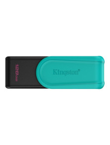 Kingston DataTraveler Exodia Memoria USB 128GB - USB 3.2 Gen 1 - Tapa Giratoria - Color Turquesa