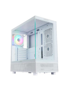 Abysm Danube Sava H400 Branco ATX, ITX, Micro ATX - Painéis laterais e frontal em vidro temperado