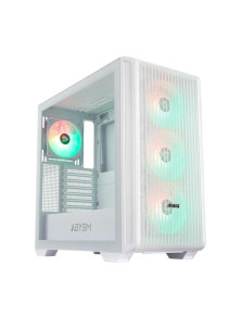 Abysm Danube Kamp BX300 Branco (ATX, ITX, Micro ATX) - Painel lateral em vidro temperado
