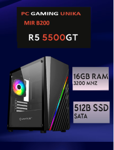 RYZEN5 5500GT | 2 x RAM 8GB DDR4 3200 CL22 | SSD SATA 500GB 500/500