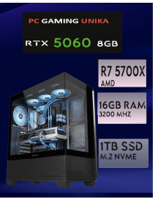RYZEN7 5700X | RTX 5060 8GB |2 x RAM 8GB DDR4 3200 CL22 | SSD SATA 1TB 550/500