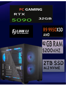 RTX 5090 32GB | RYZEN9 9950X3D | 48GB DDR5 MEM RAM 5200 2X24GB | NVME 2TB 6000 PCIE4