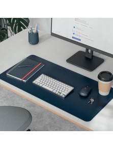 Leitz Alfombrilla de Escritorio Grande 80x40cm - Espesor 2mm - Antideslizante - Impermeable - Color Azul Oscuro