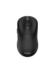 CoolBox W03 Rato Ultra-leve Sem Fios RF + BT com 10000DPI, USB-C e 7 Botões Preto