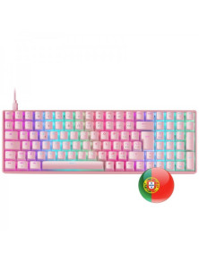 Mars Gaming MKULTRA - 96% Compacto - Teclas PBT Pudding - Iluminação RGB Chroma -Português