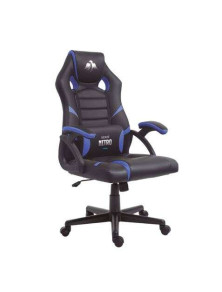 Cadeira Gamer Cromad Nitro Series - Altura Ajustável com Pistão a Gás Classe 2 - Almofada Lombar - Preto/Azul