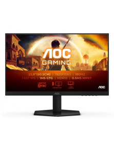 Monitor AOC 24G42E de 23,8" LED FastIPS FHD 180Hz - 1ms - HDMI, DisplayPort  - Cor preta