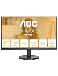AOC U27B3A de 27" LED IPS UHD 4K 60Hz HDR10 -  4ms - HDMI, DisplayPort - Alto-falantes de 4W - Preto