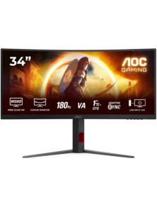 Monitor Curvo AOC Gaming 34" CU34G4 Fast VA WQHD 180Hz 0.5ms