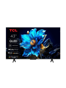 Smart TV TCL 43P7K de 43" QLED UltraHD 4K HDR - Google TV, Wi-Fi, HDMI, USB 2.0, Ethernet, Bluetooth - VESA 200x100mm